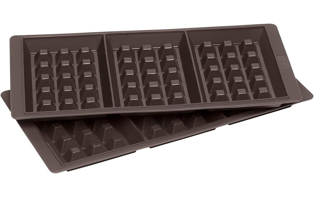 Lurch Moule de cuisson Flexi Gaufre 2 pièces, marron