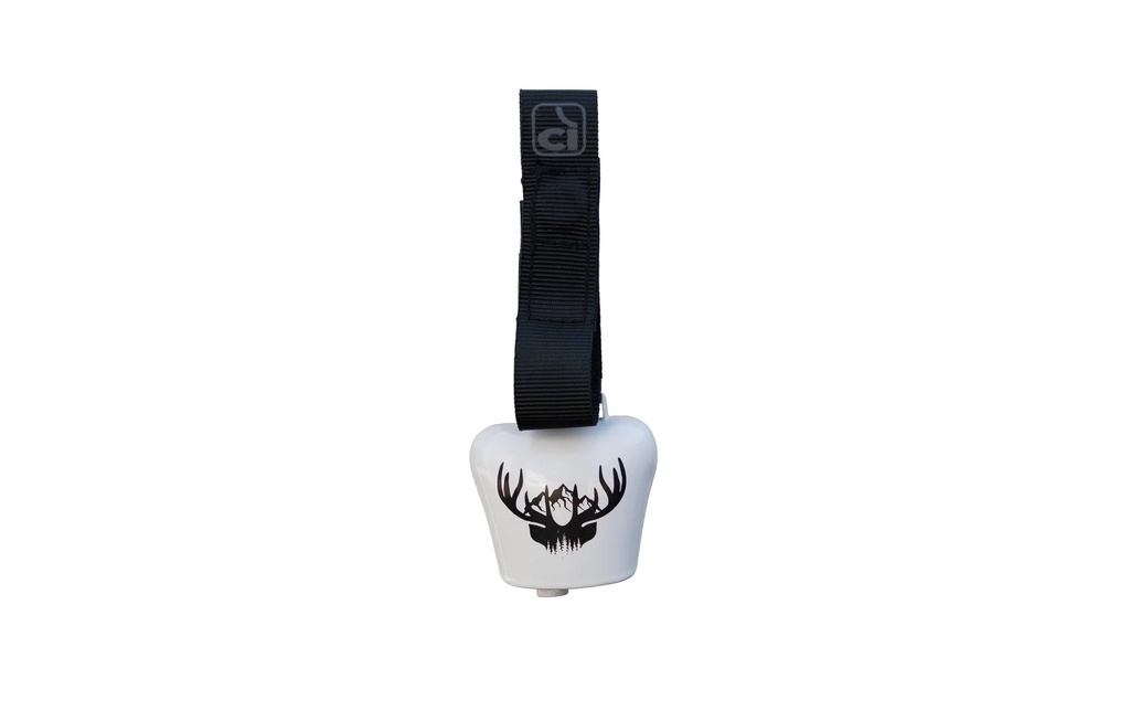 Incirca Clochette pour vélo Cowebell acier, blanc