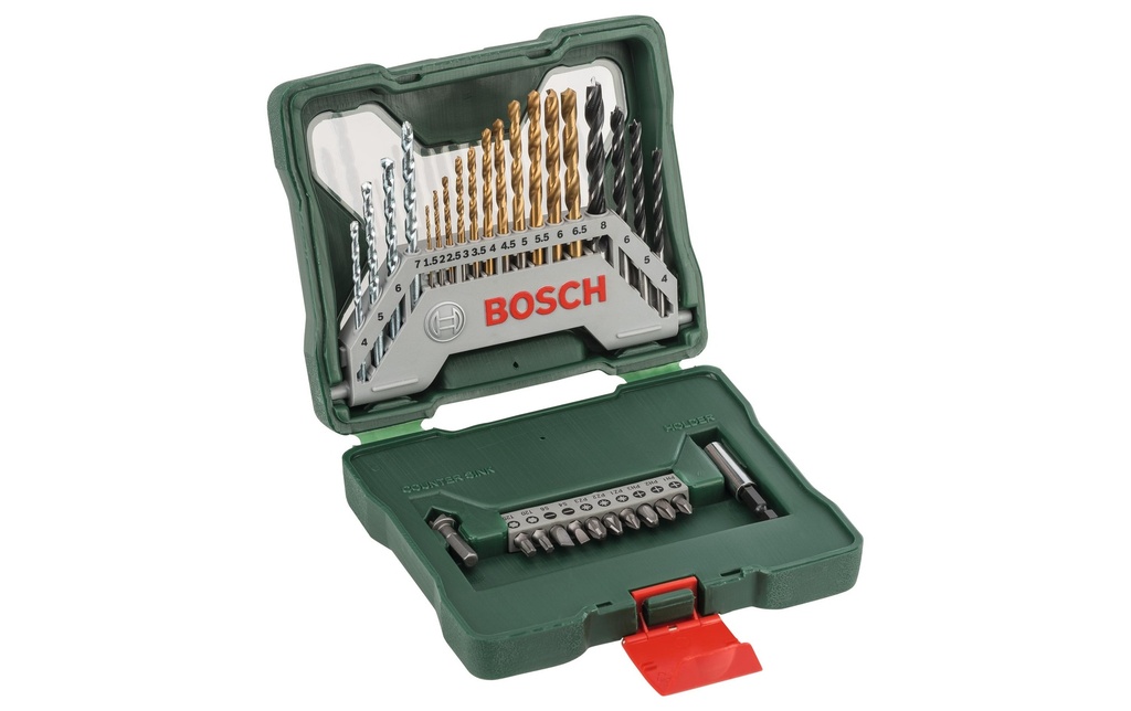 Bosch Kits de forets et de bits X-Line TiN, 30 pièces