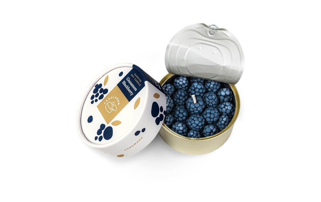 Mandatus Bougie parfumée Candle Can Cinnamon Blackberry