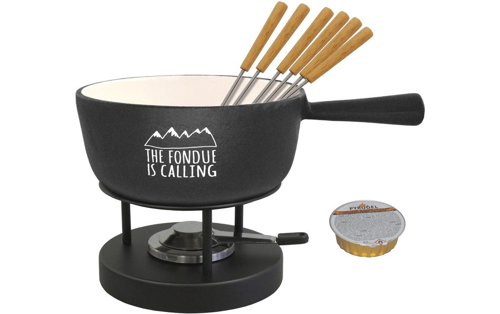 Heidi Cheese Line Service à fondue au fromage The Fondue is calling 9 Pièce/s, Noir
