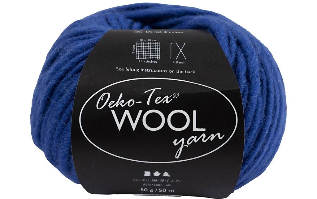 Creativ Company Laine Oeko-Tex 50 g, Bleu