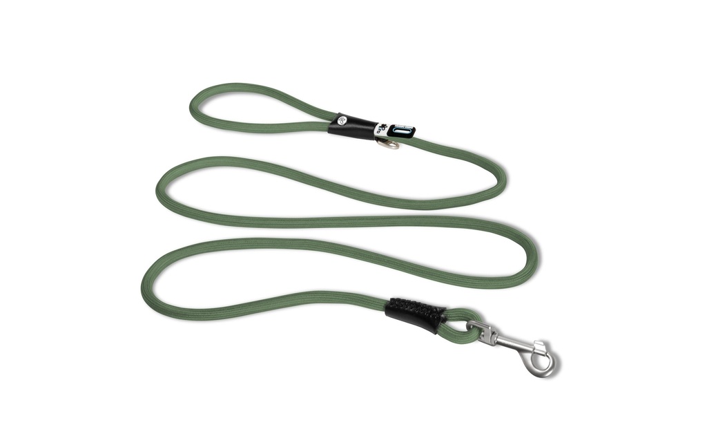 curli Laisse de chien Stretch Comfort Moss ø 8 mm / 1.8 m