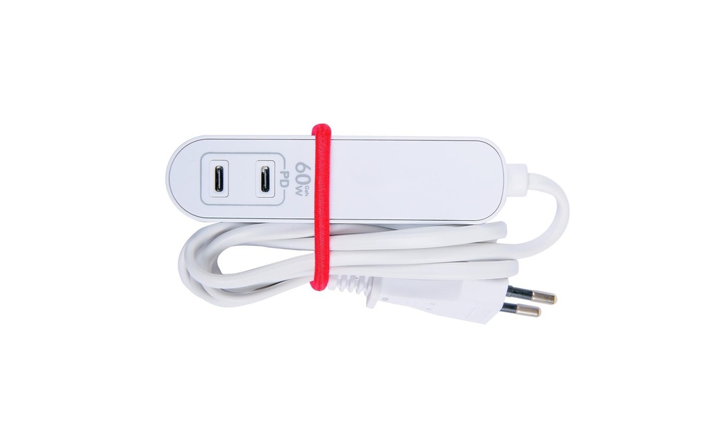 SKROSS Bloc multiprises Station de voyage, 1xprise UE, 2xUSB-C, 1.5 m