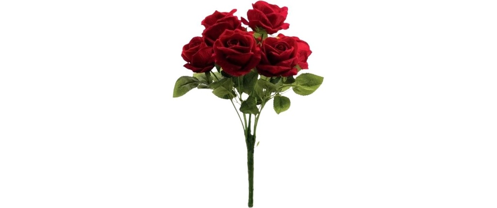 Dekomat AG Fleur artificielle Roses Rouge