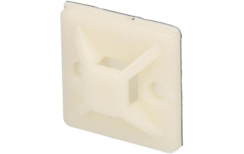 Max Hauri Socle de fixation Blanc 29 mm x 29 mm