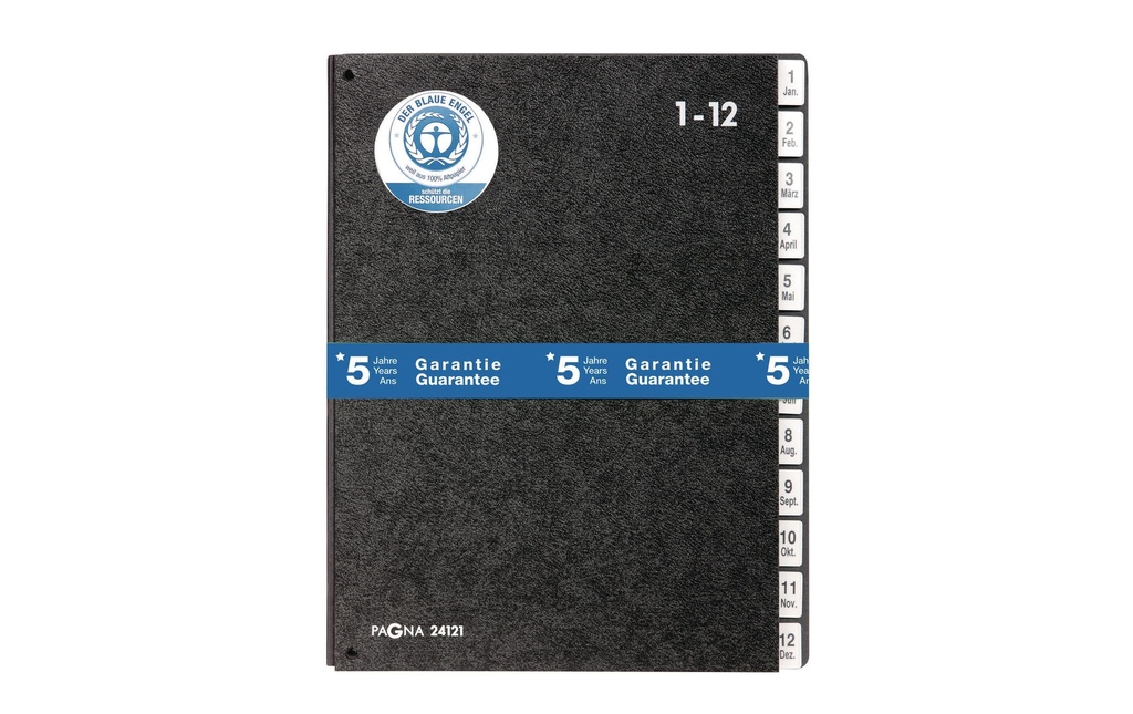 PAGNA Classeur comparti.12sép.noir