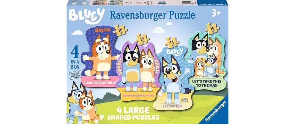 Ravensburger Puzzle pour enfants 4x Bluey