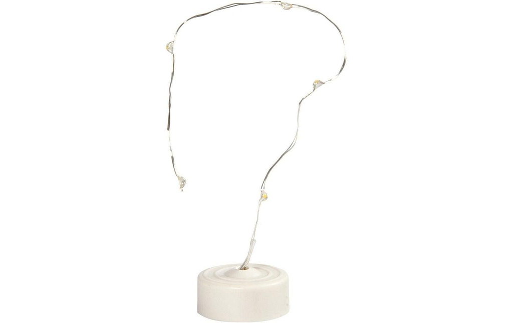 Creativ Company Guirlande lumineuse Mini 27 cm, Blanc