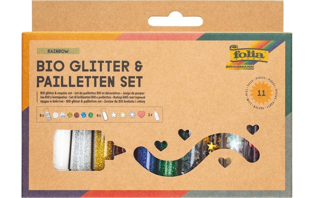 FOLIA Paillettes-Set Bio 11pcs (11 pces)