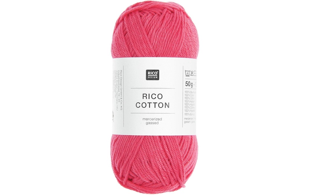Rico Design Fil de coton Azalée, 50 g, 125 m