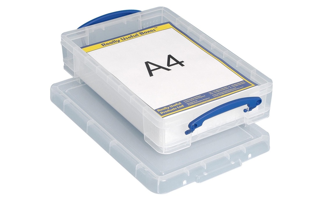 Really Useful Box Boîte de rangement 4 Litre Transparent