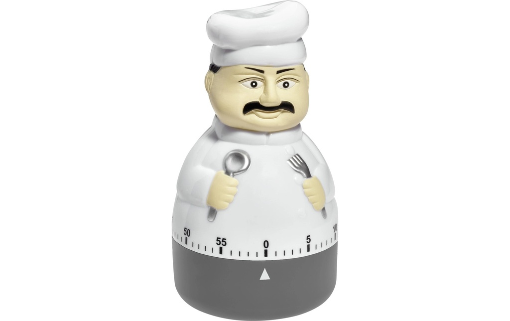 TFA Dostmann Minuteur de cuisine Cuisinier Blanc