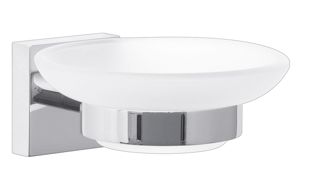 tesa Supports pour ustensiles de salle de bains Ekkro Blanc, Métal