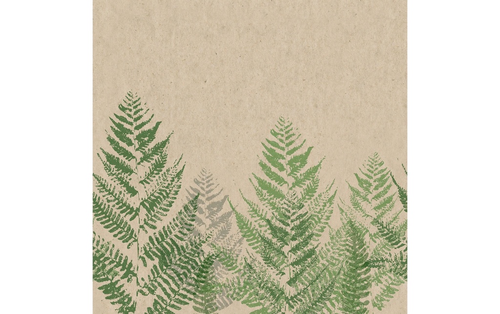 Paper + Design Serviettes en papier Fern 33 cm x 33 cm, 20 Pièce/s