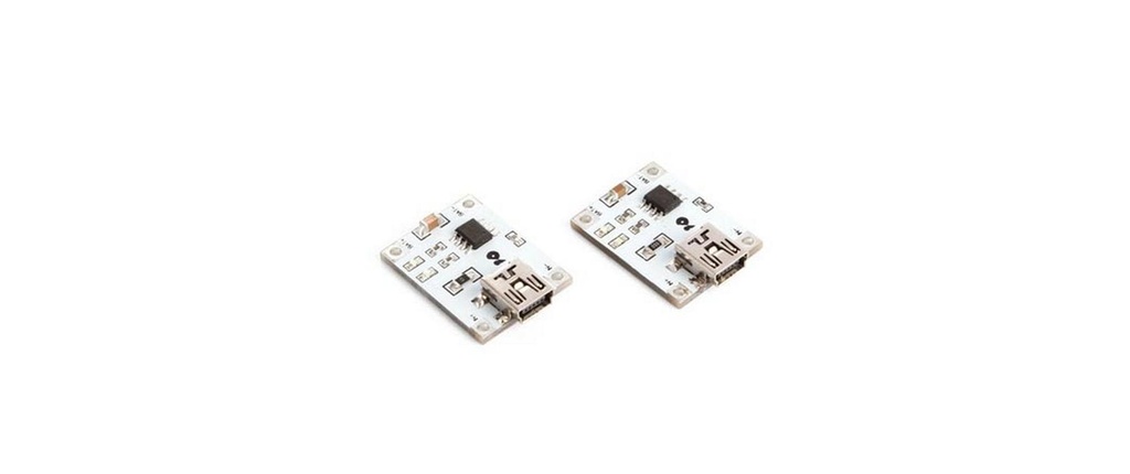 Whadda Module de charge pour les batteries au lithium 1S USB, 2 pièces