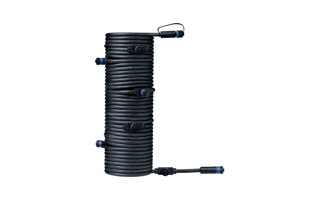 Paulmann Câble de raccordement Plug & Shine 15 m avec 7 vérins