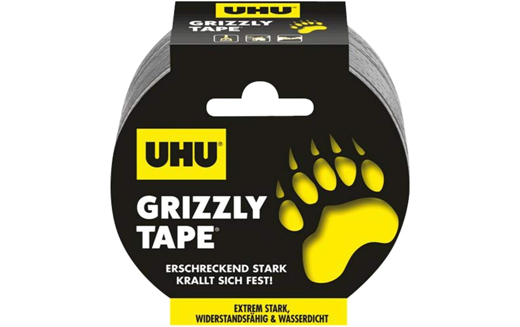 UHU Ruban adhésif Grizzly Tape 25 m, gris