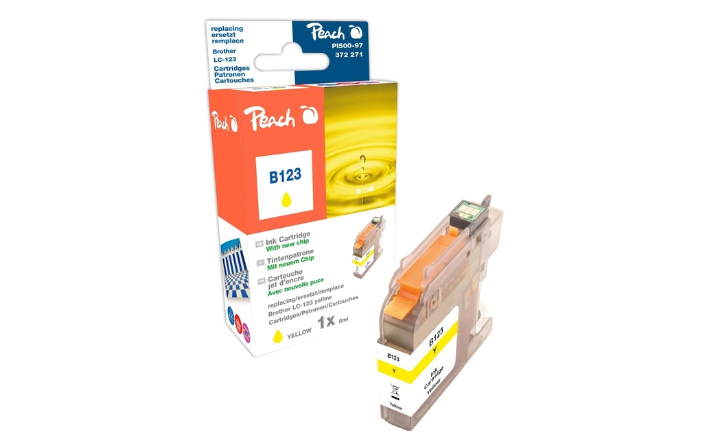 Peach Encre Brother LC-123Y Yellow