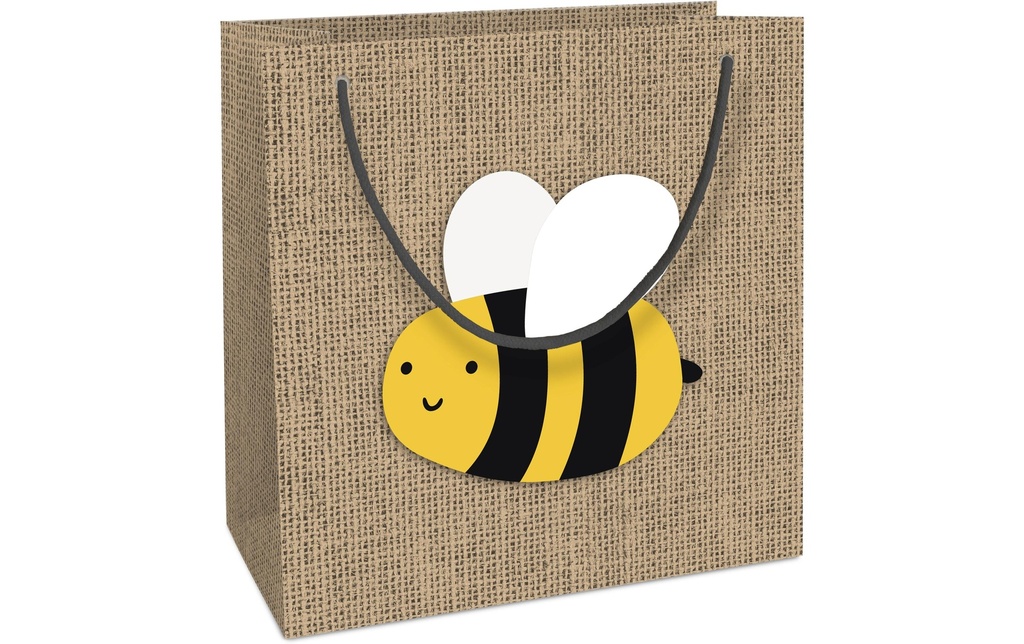 Braun + Company Sac cadeau Jute Just Bee 18 x 21 x 8 cm