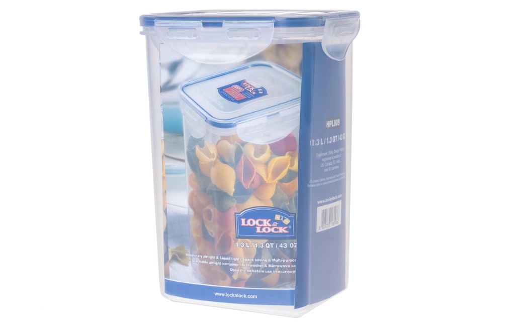 Lock & Lock Récipients à provisions 1.3 l, Transparent