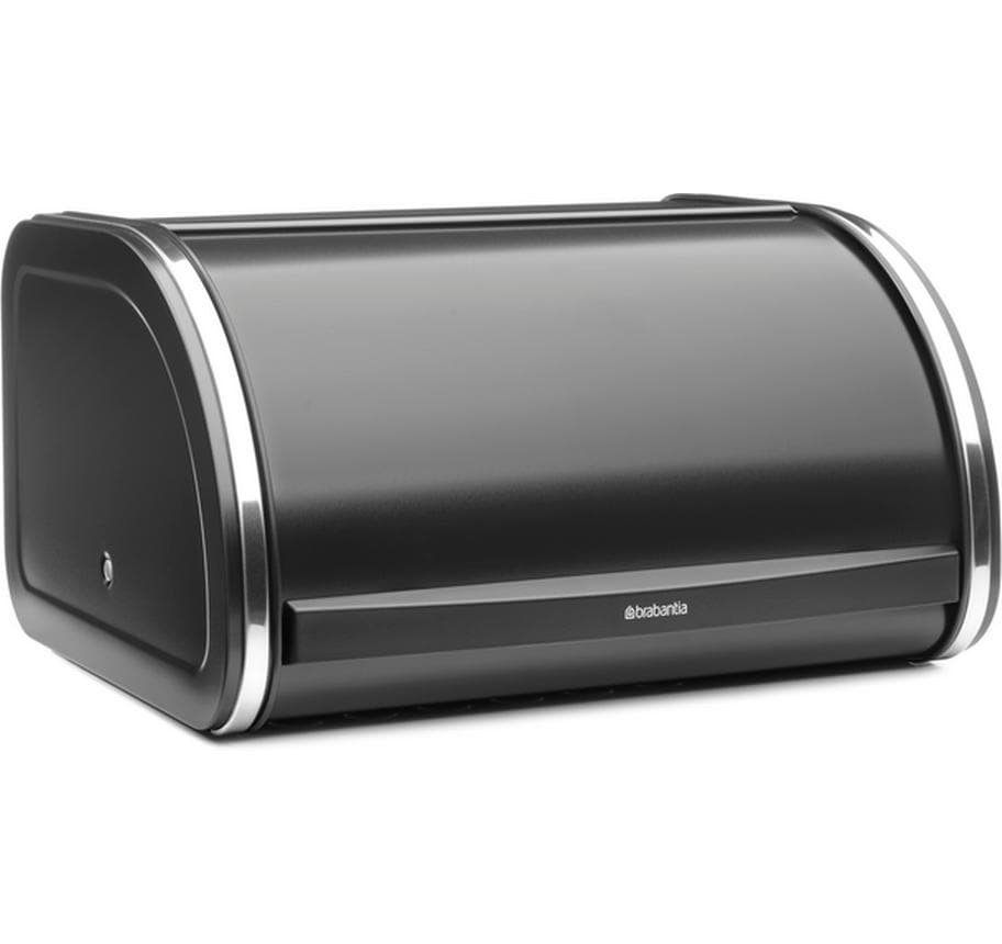 Brabantia Boîte à pain à roulettes Single Noir mat