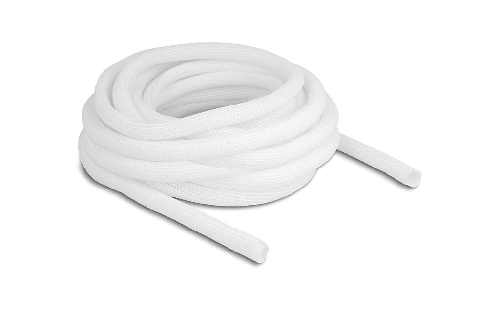 Delock Manchon tressé autofermant 10 m x 13 mm Blanc