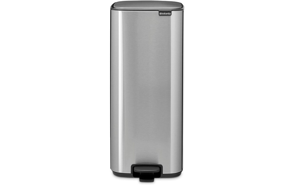 Brabantia Poubelle à pédale Bo 30 l, Argent mat