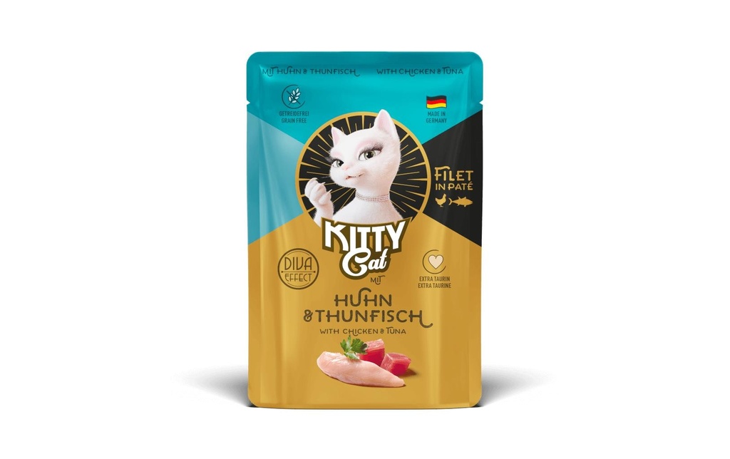 KITTY Cat KittyCat Filét Paté Pouch poulet, thon 85 g