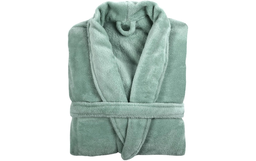 Tiseco Peignoir Microflanelle cosy Vert