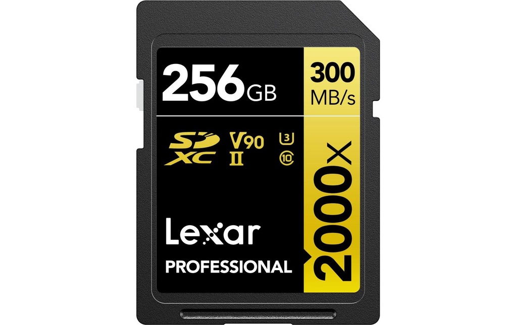 Lexar Carte SDXC Professional 2000x GOLD Series 256 GB