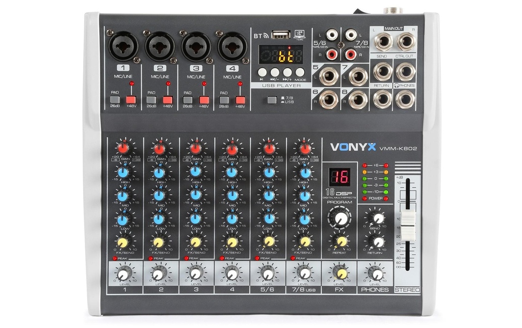 Vonyx Table de mixage VMM-K802