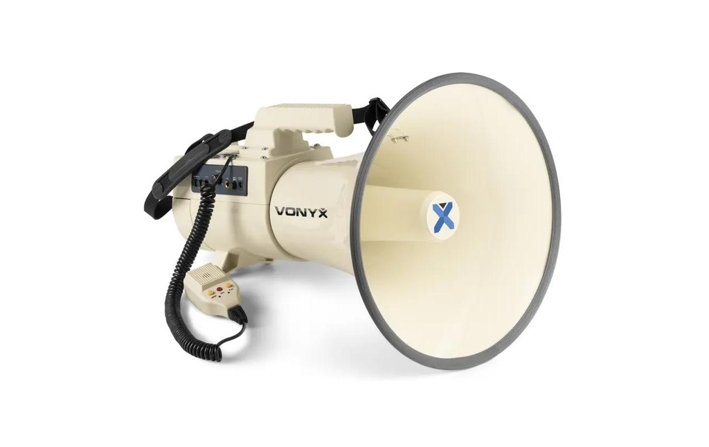 Vonyx Mégaphone MEG150 200 W Portée Bluetooth 2 km