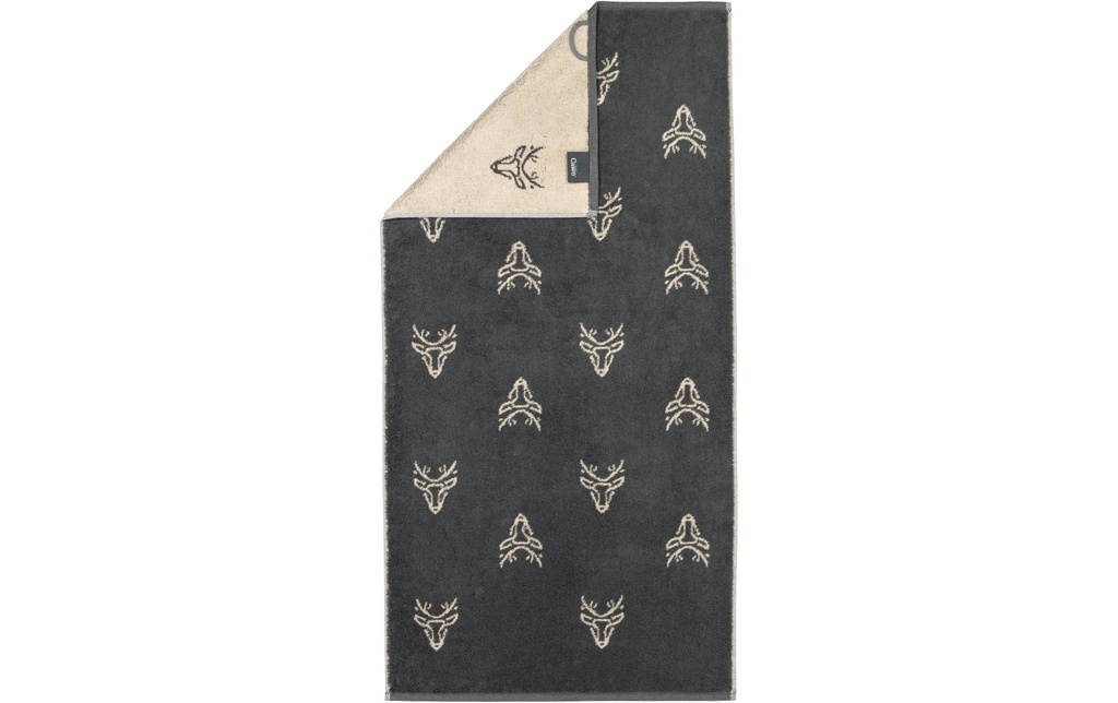 Cawö Serviette Edition Allover 50 x 100 cm, Beige/Granit