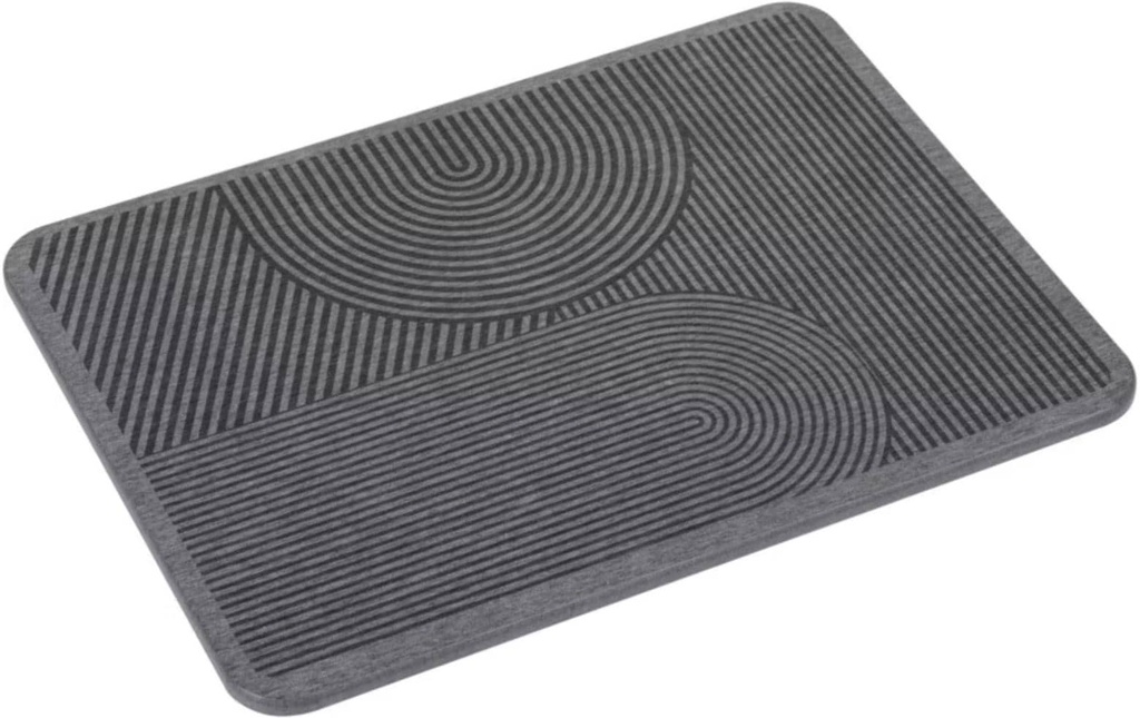 Wenko Tapis égouttoir Damon 40 x 30 cm, Gris