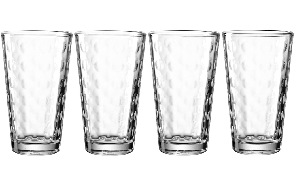 LEONARDO Verre à long drink Optic 540 ml, 4 Pièce/s, Transparent