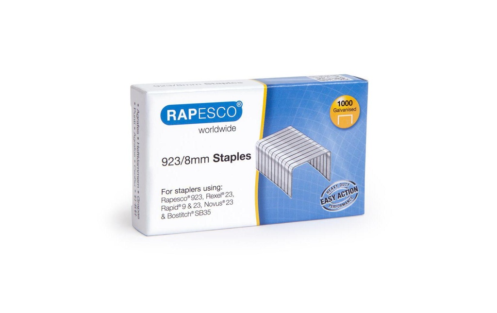 Rapesco Agrafe 923/8 mm 1000 pièces