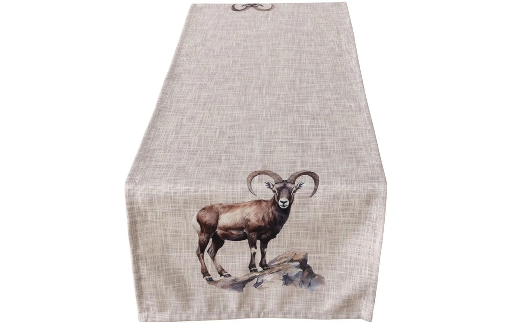 Boltze Chemin de table Poldie textile, 140 x 40 cm