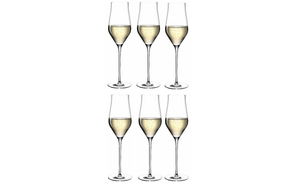 LEONARDO Verre à Champagne Brunelli 340 ml, 6 Pièce/s, Transparent