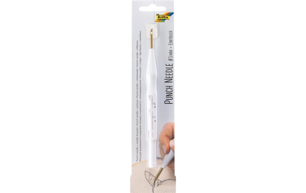 Folia Aiguille à pointer réglable, blanc, 5 mm