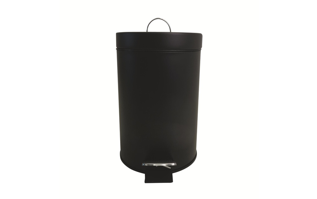 MSV Poubelle à pédale 3 l, Noir