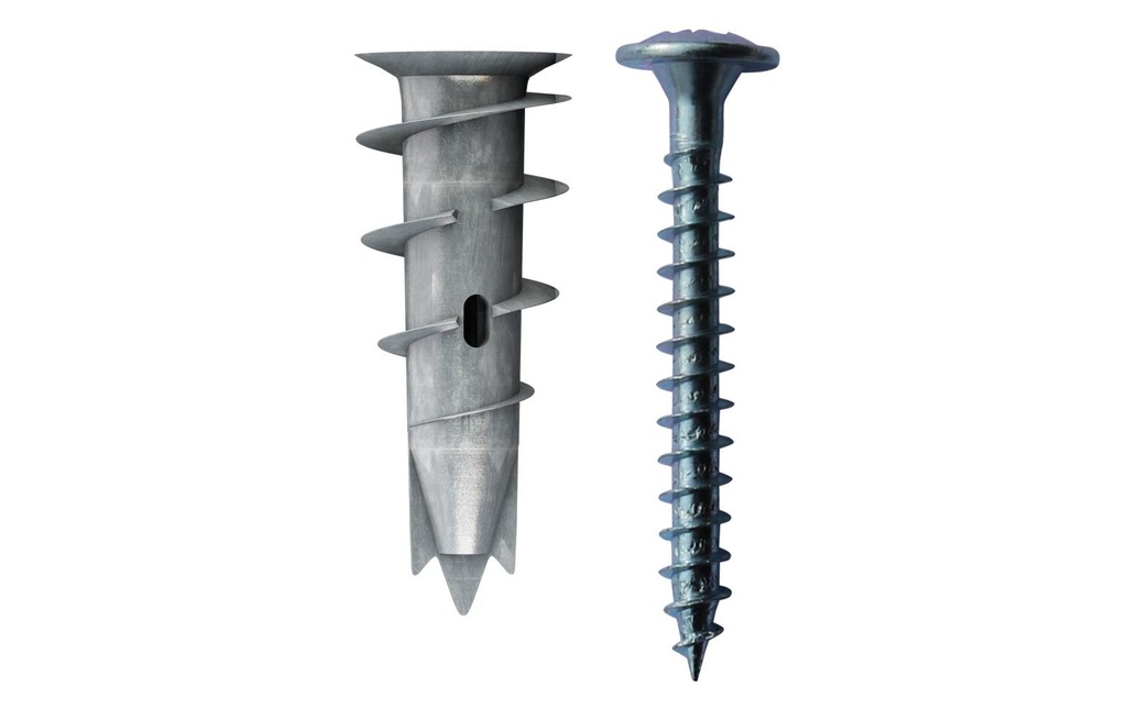 Tox-Dübel Cheville pour plâtre cartonné Spiral Plus 37-2 S 50 Pièce/s