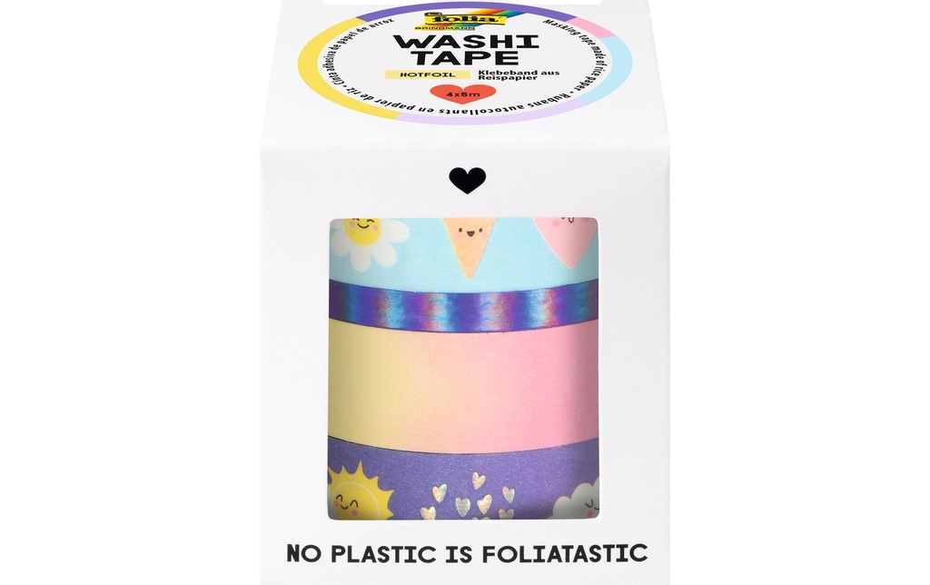 FOLIA Washi Tape set à 4p.Sunnyside (4 pces)