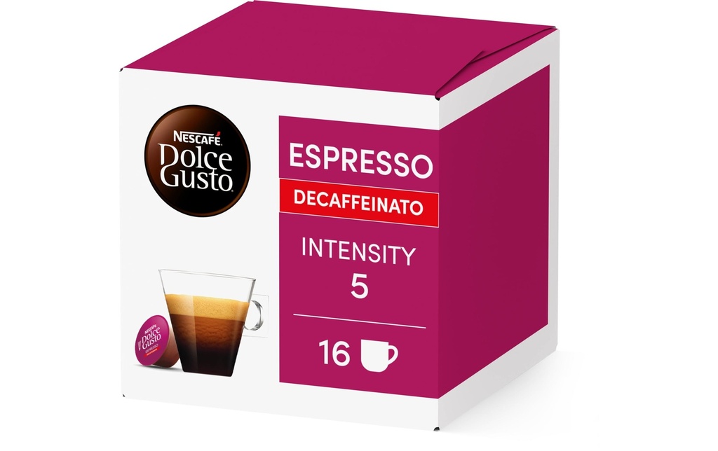 Nescafé Capsules de café Dolce Gusto Espresso Decaf Red 16 pièces