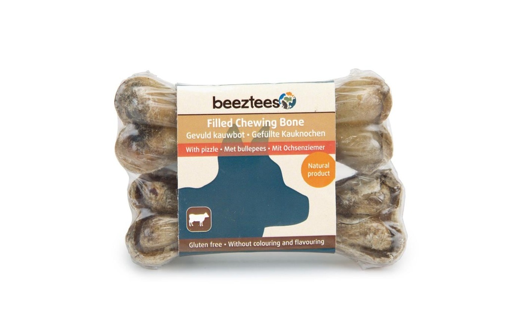 Beeztees Produit à mâcher  Poinçon de bœuf en os 10 cm, 2 pièces