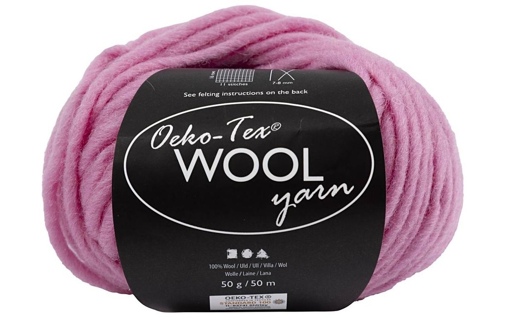 Creativ Company Laine Oeko-Tex 50 g, Rose