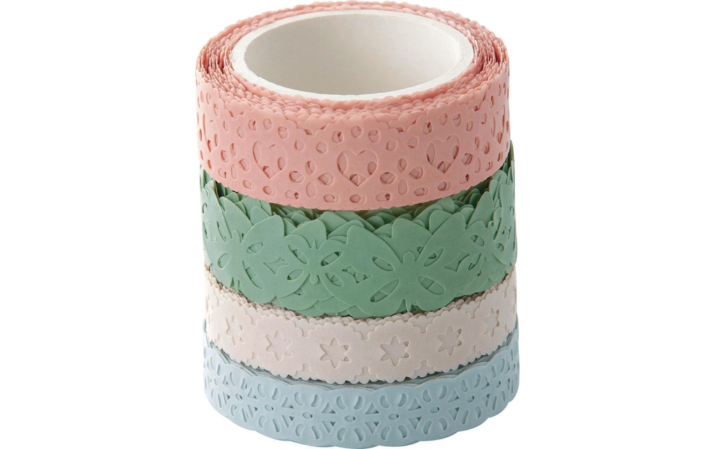 FOLIA Washi-décor set-4pcs pastel (4 pces)