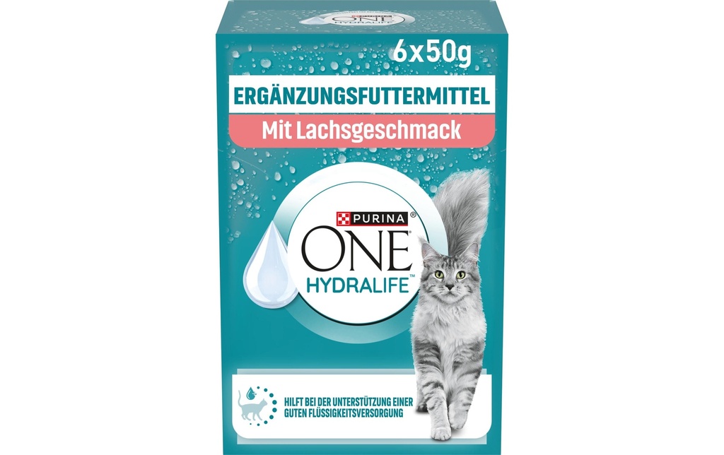 Purina ONE Hydralife au goût de saumon 6 x 50 g