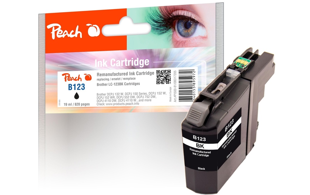 Peach Encre Brother LC-123 noir
