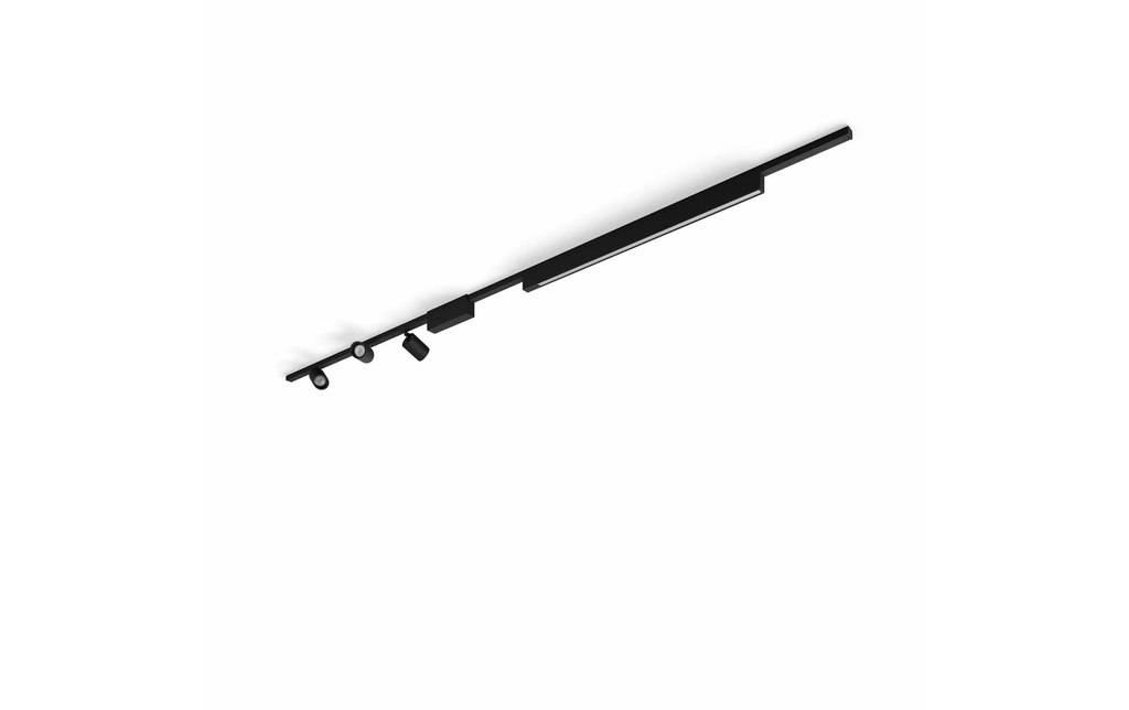 Philips Hue Perifo Set de base plafonnier 3 spots + Lightbar noir